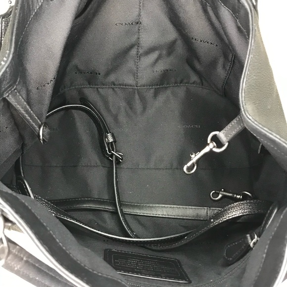 Coach Edie 28 Gunmetal Metallic - Picture 3 of 5